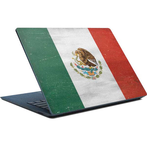 Mexico Flag Distressed Surface Laptop Skin